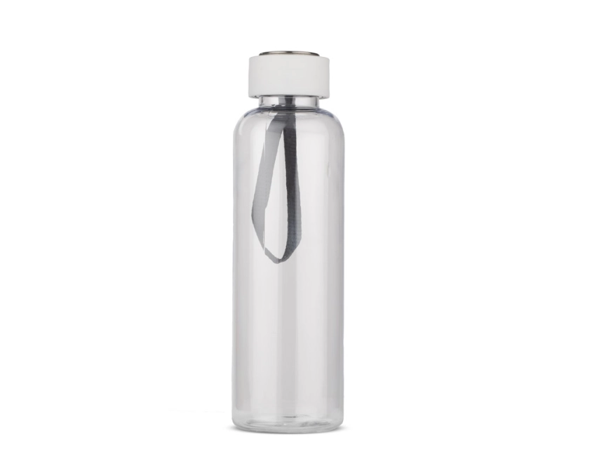 CLEAR butelka z nadrukiem 500 ml z białą zakrętką