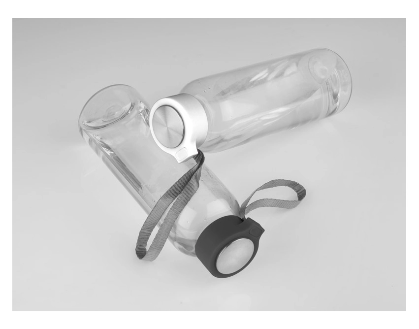 CLEAR butelka z nadrukiem 500 ml z białą zakrętką