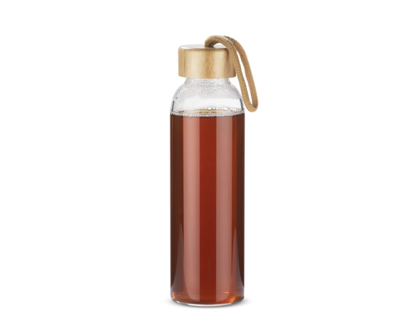 VIDO butelka szklana 560 ml z nadrukiem przezroczysta