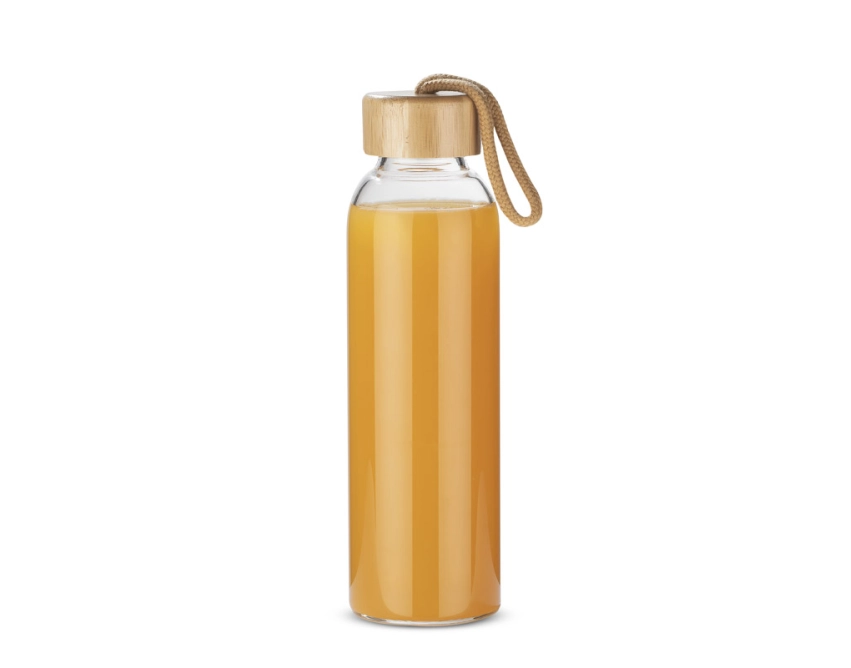 VIDO butelka szklana 560 ml z nadrukiem przezroczysta