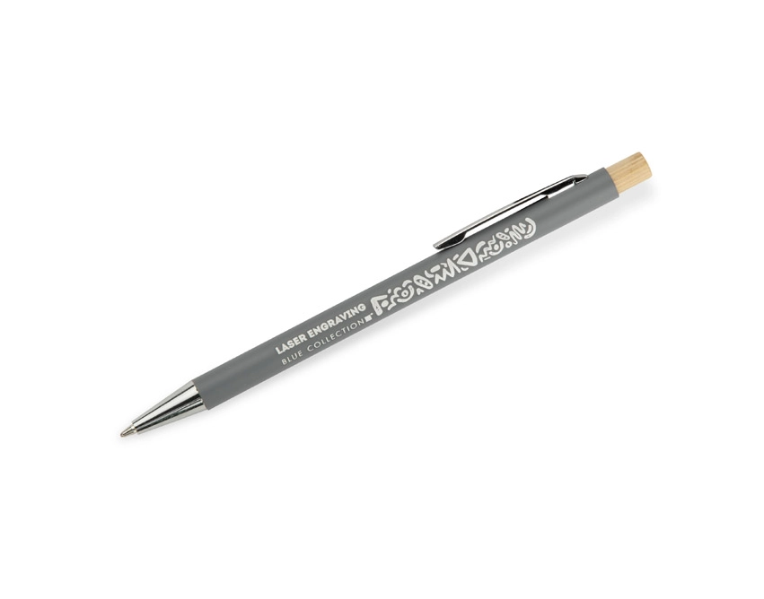 Długopis KIVO metalowy reklamowy, szary 136 mm
