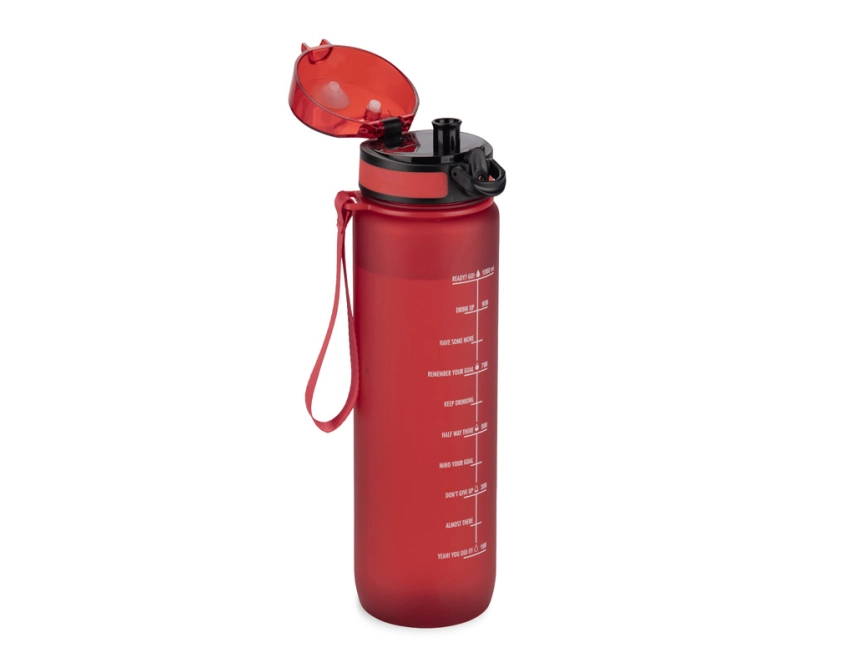 MOTIVA bidon sportowy z nadrukiem 1000 ml czerwony