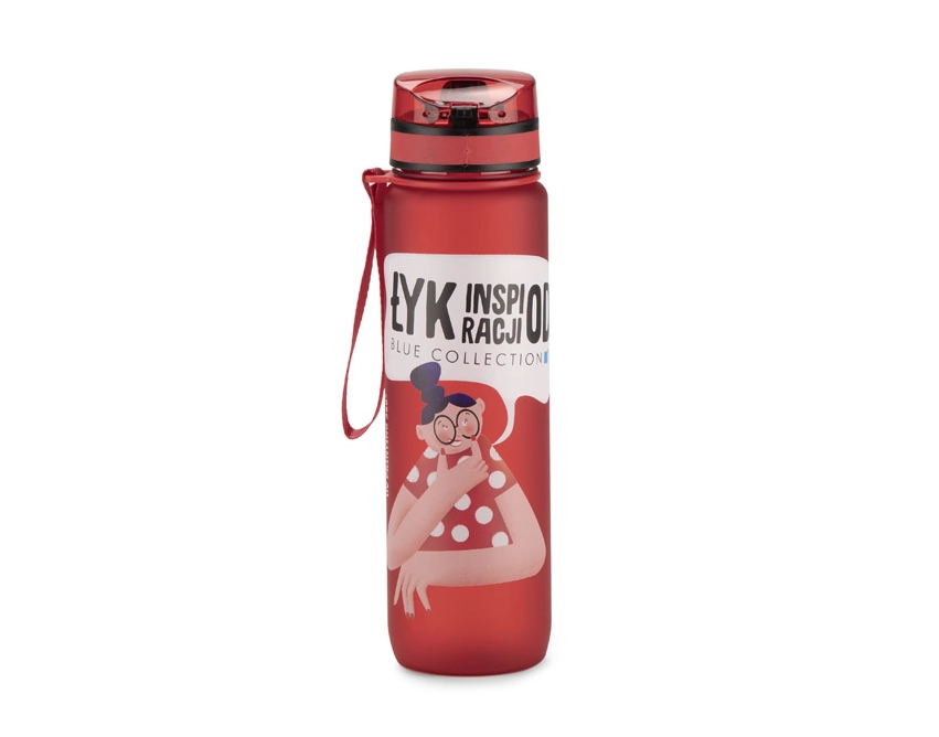 MOTIVA bidon sportowy z nadrukiem 1000 ml czerwony