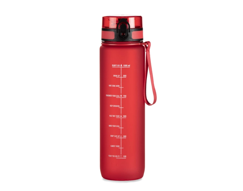 MOTIVA bidon sportowy z nadrukiem 1000 ml czerwony