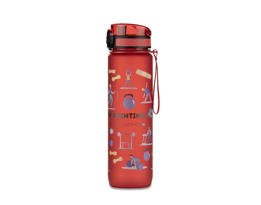 MOTIVA bidon sportowy z nadrukiem 1000 ml czerwony