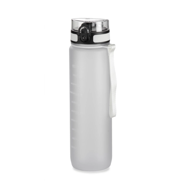 MOTIVA bidon sportowy z nadrukiem biały 1000 ml