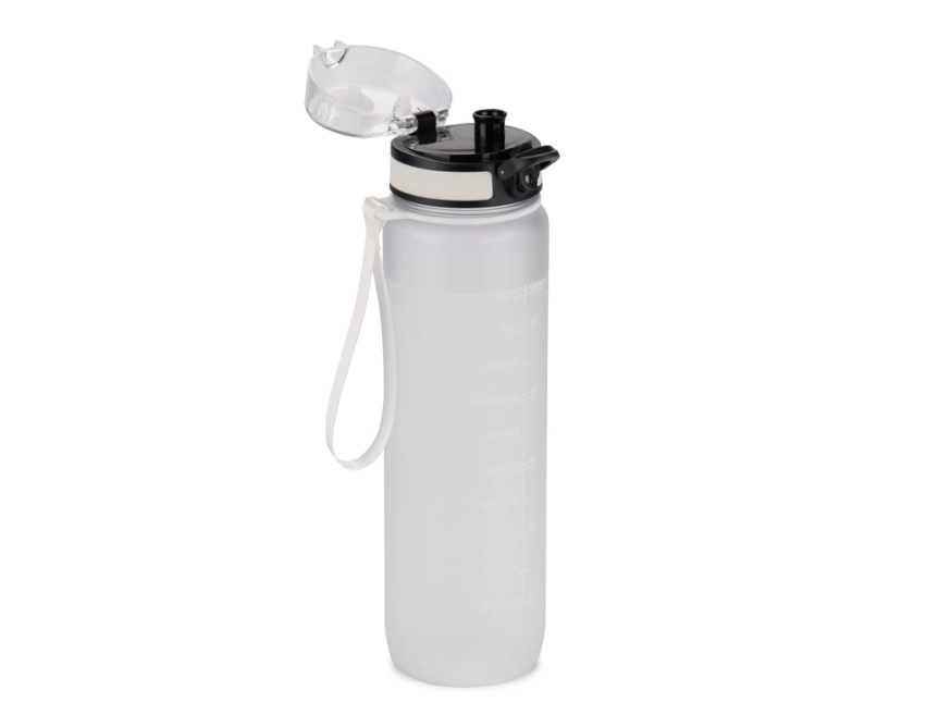 MOTIVA bidon sportowy z nadrukiem biały 1000 ml