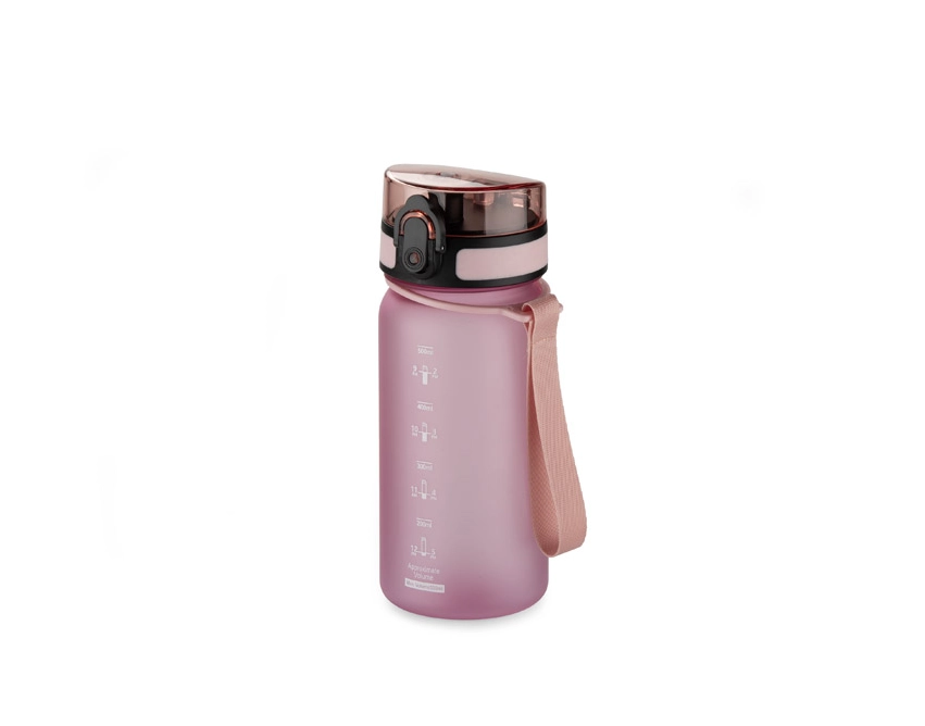 MOTIVA mini bidon sportowy 500 ml różowy z nadrukiem