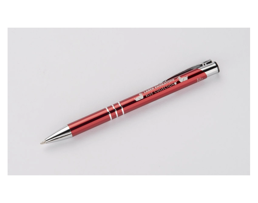 rKALIPSO długopis eko z nadrukiem czerwony 136 mm