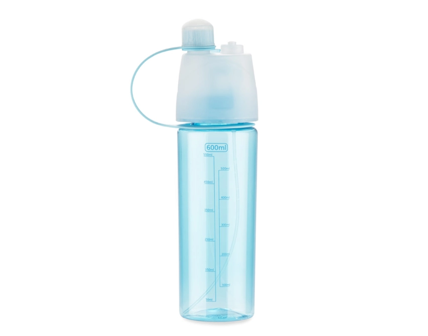 SPRAY bidon sportowy z nadrukiem 600 ml niebieski