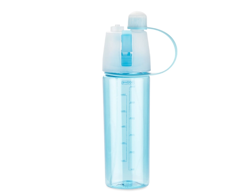 SPRAY bidon sportowy z nadrukiem 600 ml niebieski