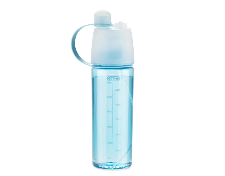 SPRAY bidon sportowy z nadrukiem 600 ml niebieski