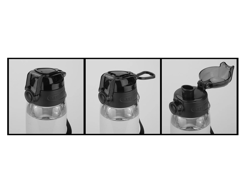 KOLTER bidon sportowy z nadrukiem 900 ml czarny