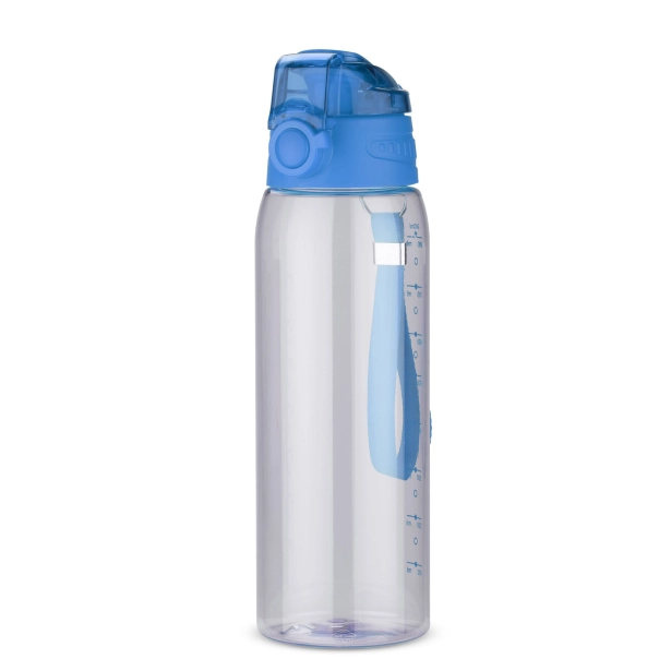 KOLTER bidon reklamowy 900 ml, niebieski z miarką