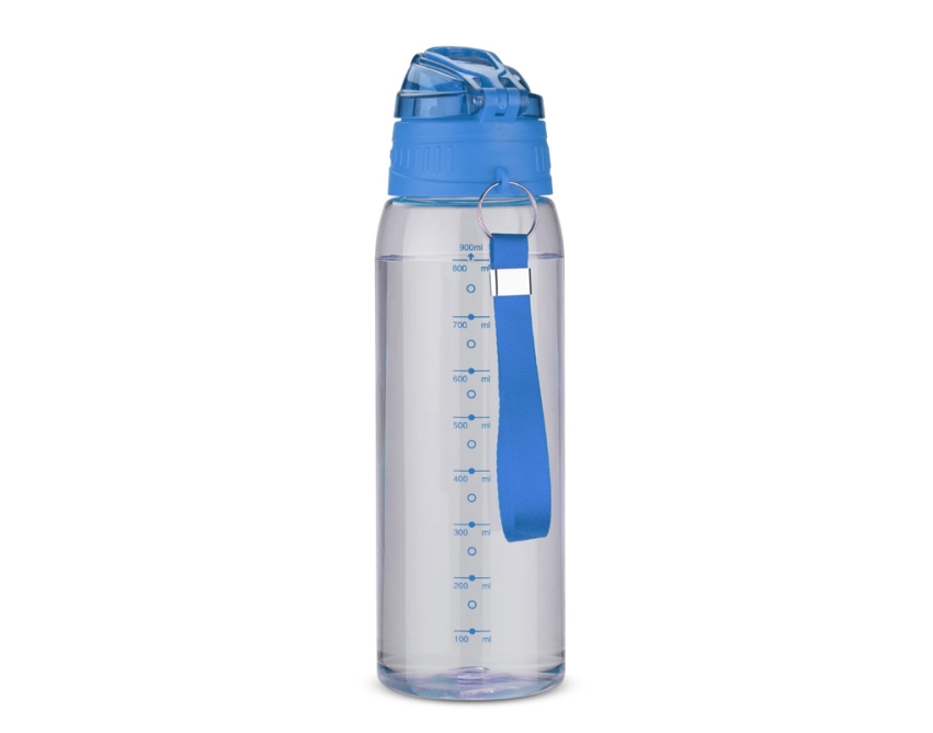 KOLTER bidon reklamowy 900 ml, niebieski z miarką