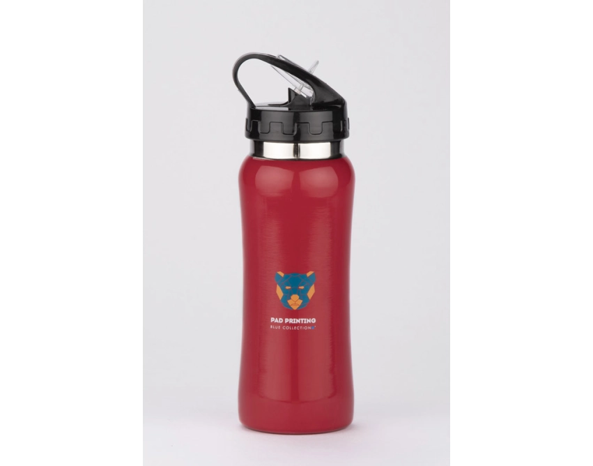 PATRO bidon sportowy z nadrukiem 600 ml czerwony