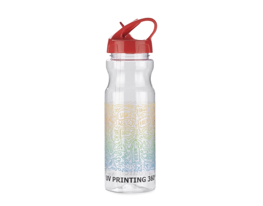 TRANCE bidon sportowy z nadrukiem 700 ml czerwony