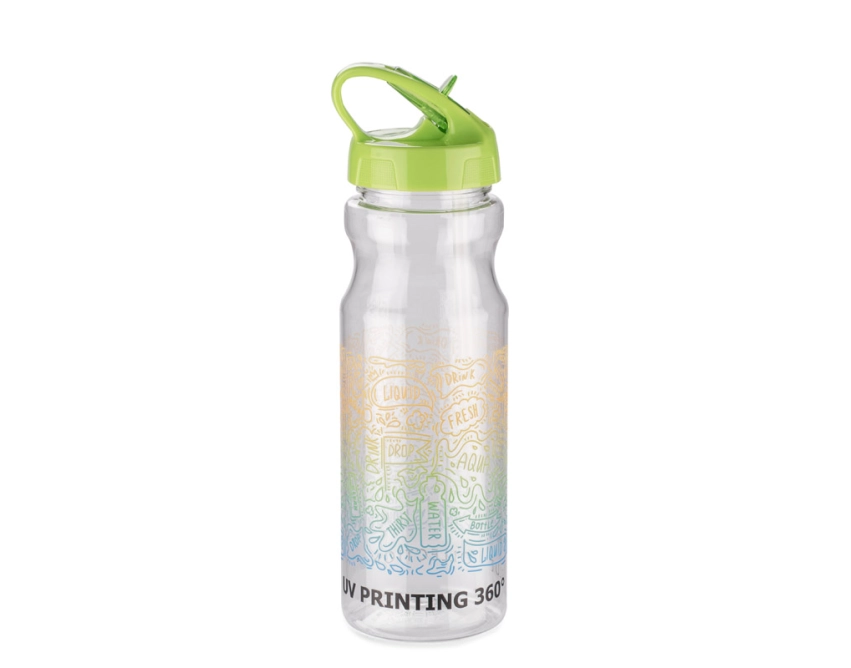 TRANCE bidon sportowy z nadrukiem 700 ml jasnozielony
