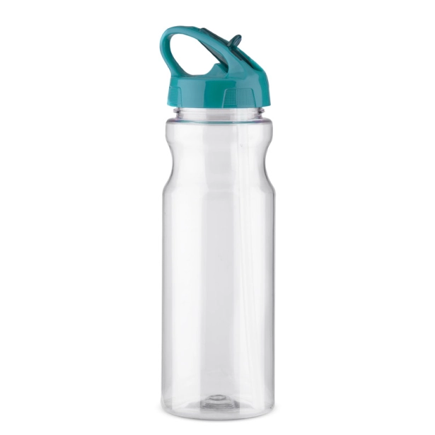 TRANCE bidon sportowy 700 ml z logo, błękitna zakrętka