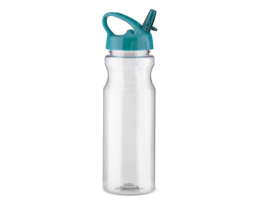 TRANCE bidon sportowy 700 ml z logo, błękitna zakrętka