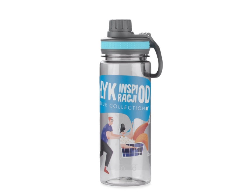GREY bidon sportowy z nadrukiem 700 ml błękitny
