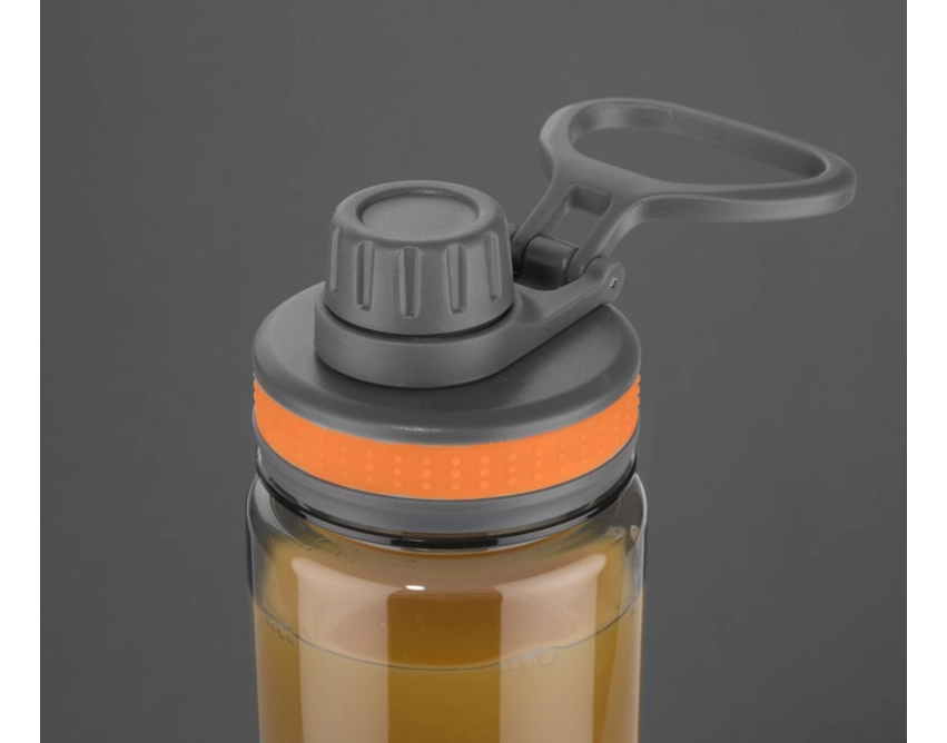 GREY butelka sportowa z logo 700 ml, pomarańczowa