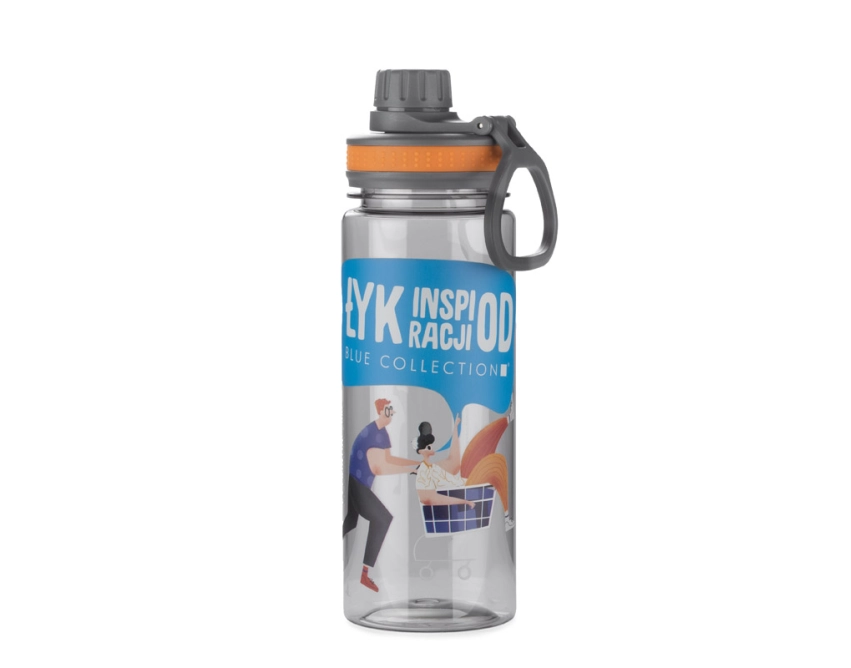 GREY butelka sportowa z logo 700 ml, pomarańczowa