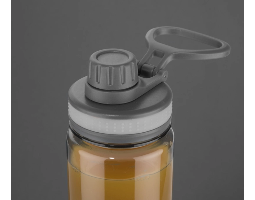 GREY bidon sportowy z nadrukiem 700 ml, szary