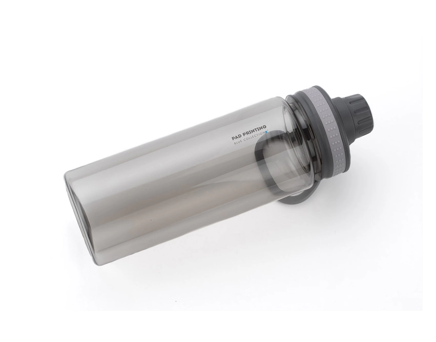 GREY bidon sportowy z nadrukiem 700 ml, szary