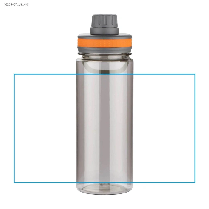 Schemat znakowania dla Nadruk UV - U3 na gadżecie: GREY butelka sportowa z logo 700 ml, pomarańczowa