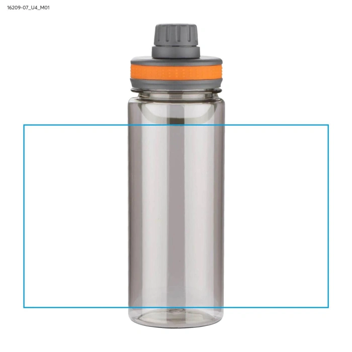 Schemat znakowania dla Nadruk UV - U4 na gadżecie: GREY butelka sportowa z logo 700 ml, pomarańczowa