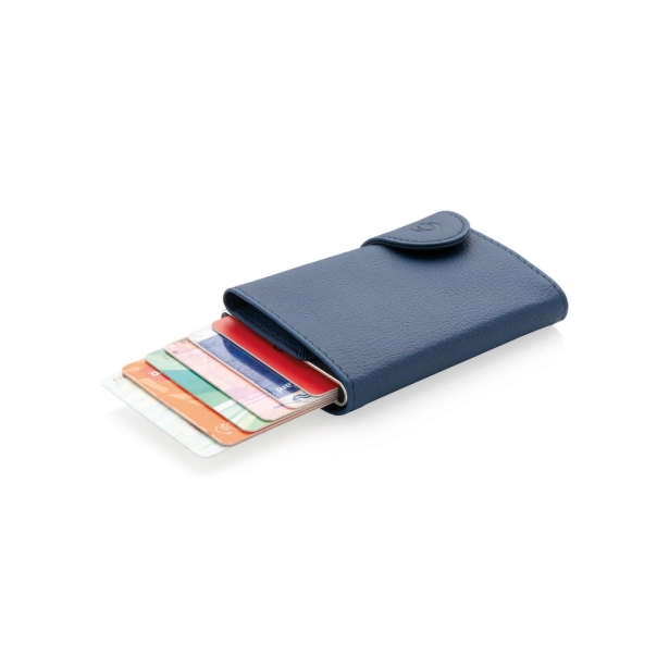 C-Secure osłona na kartę RFID z logo, niebieska PU