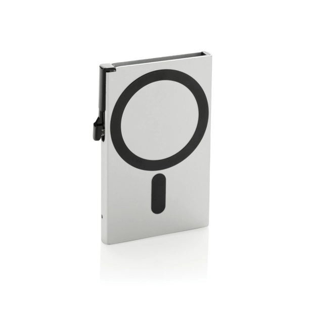 Osłona na kartę RFID z aluminium i ABS z logo