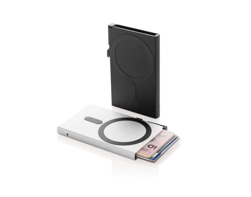 Osłona na kartę RFID z aluminium i ABS z logo