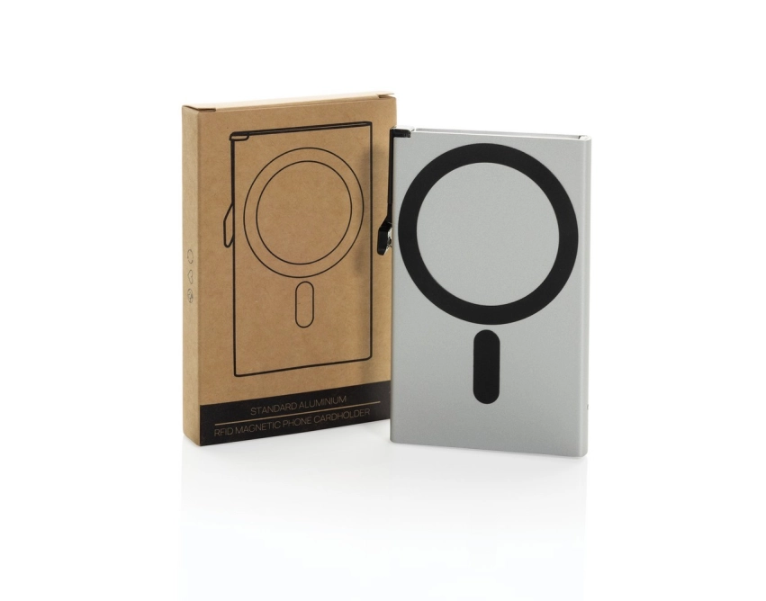 Osłona na kartę RFID z aluminium i ABS z logo