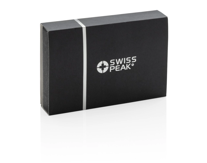 Swiss Peak osłona na kartę RFID, czarna skóra PU