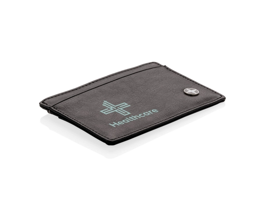 Swiss Peak osłona na kartę RFID, czarna skóra PU