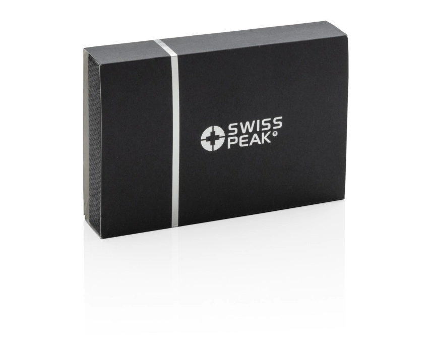 Swiss Peak osłona na kartę RFID, czarna skóra PU