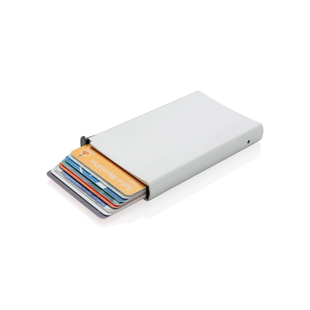Aluminiowa osłona na kartę RFID z bocznym suwakiem
