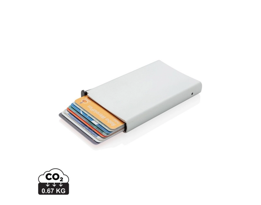 Aluminiowa osłona na kartę RFID z bocznym suwakiem