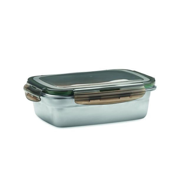Lox lunchbox z nadrukiem 850 ml z szarą pokrywką