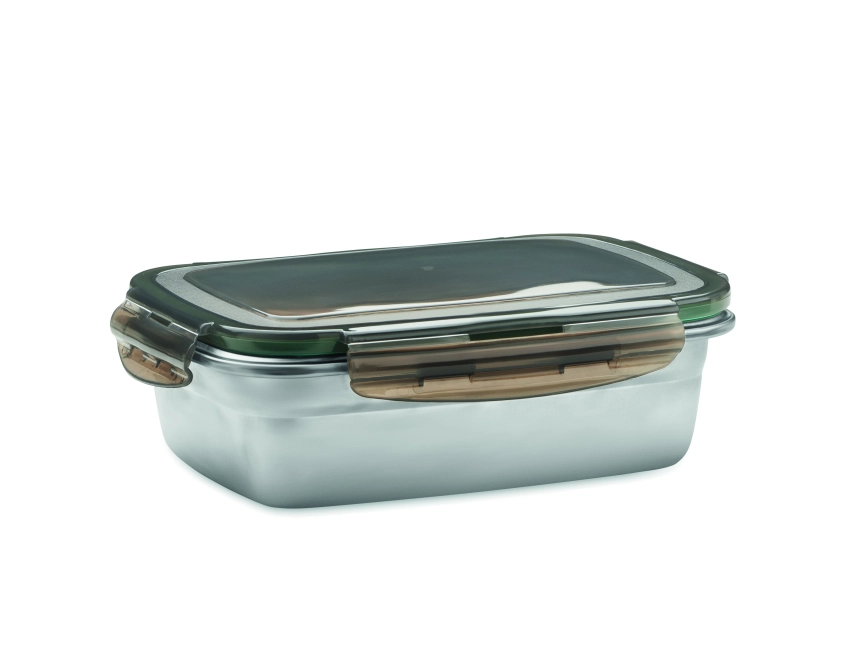 Lox lunchbox z nadrukiem 850 ml z szarą pokrywką