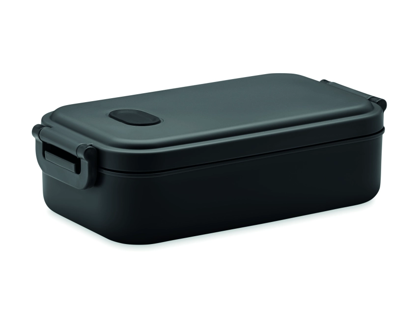 Indus lunchbox z logo 800 ml – czarny matowy