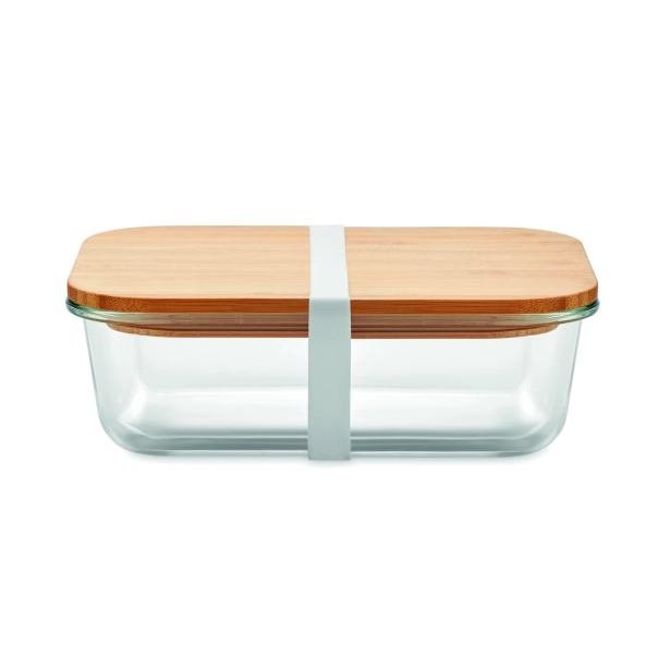 Tundra lunchbox z logo i bambusową pokrywką