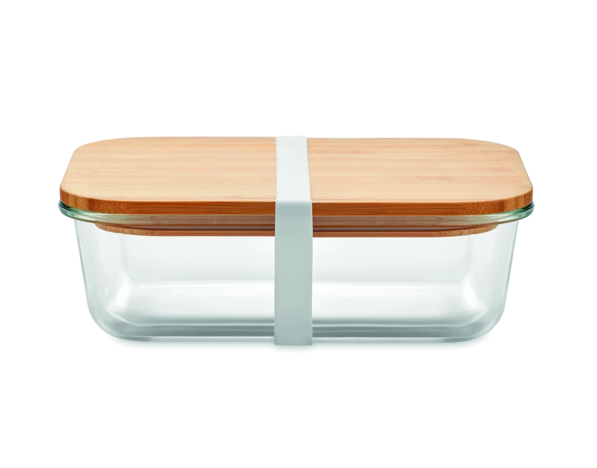 Tundra lunchbox z logo i bambusową pokrywką