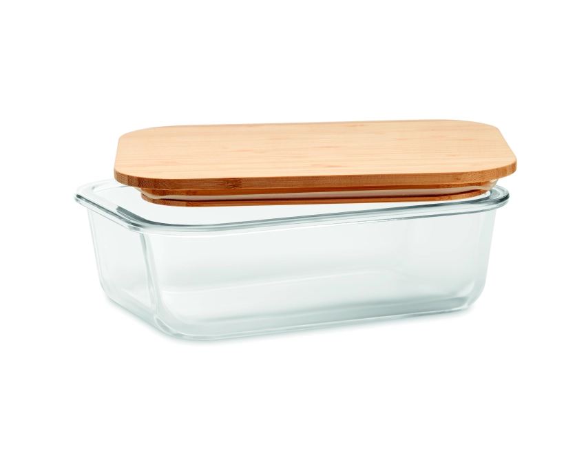Tundra lunchbox z logo i bambusową pokrywką
