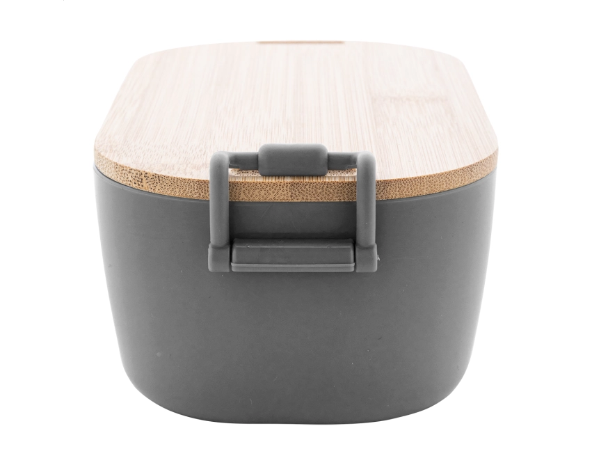 Fuboo lunchbox z logo 1000 ml, szary z klamrą