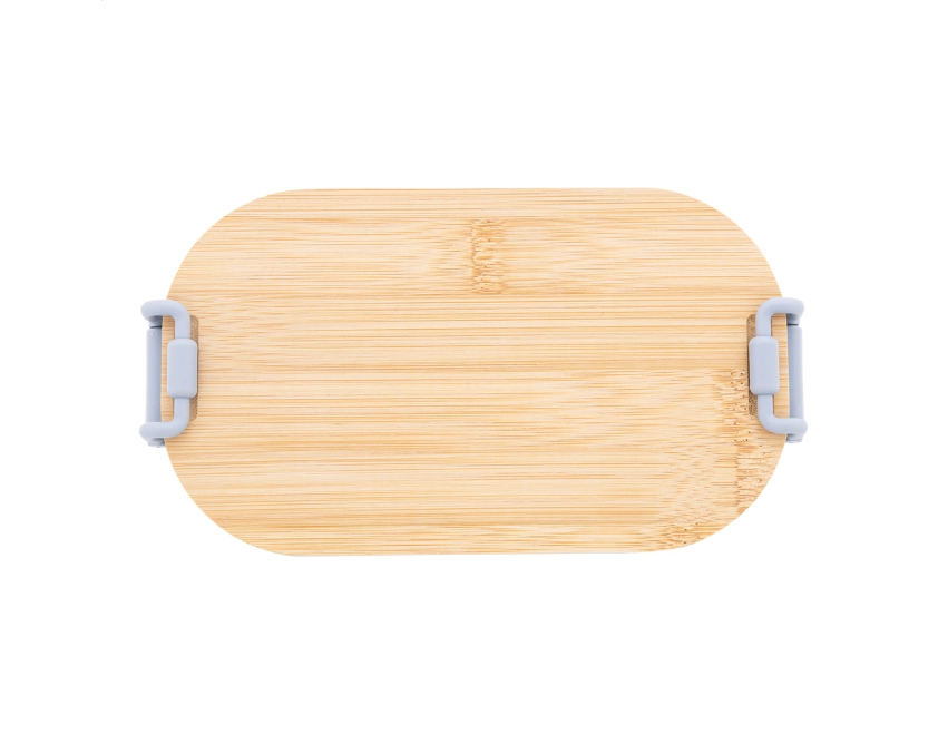 Fuboo lunchbox z logo 1000 ml, szary z klamrą