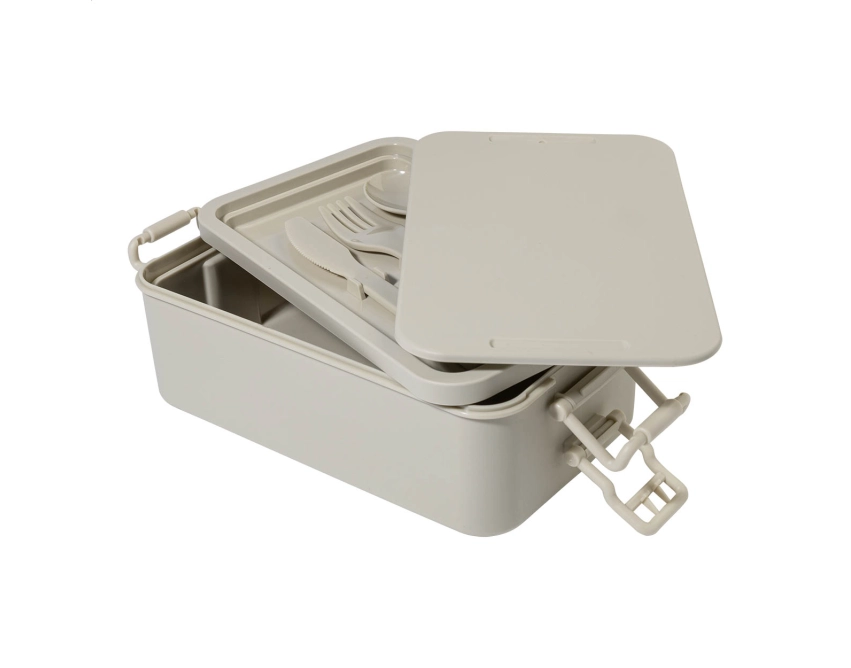 Duplox lunchbox z logo naturalny 1000 i 800 ml