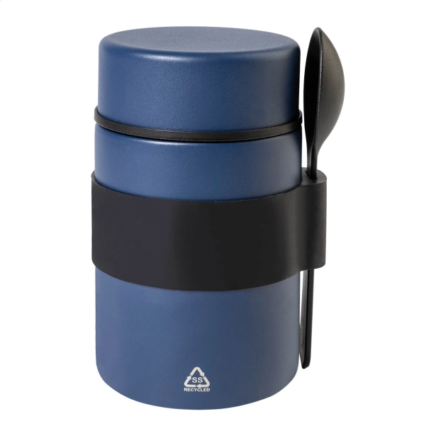 Termiczny lunchbox z logo 450 ml ciemnoniebieski